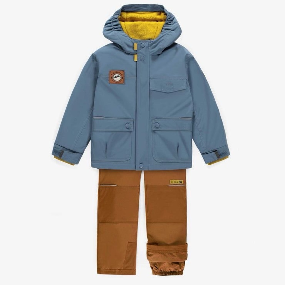 Souris Mini Snowsuit 3 in 1 blue and brown, child size 10 (fits big)